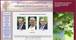 Desktop Screenshot of bestattungen-veyhelmann.de