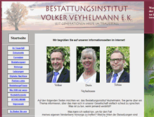 Tablet Screenshot of bestattungen-veyhelmann.de